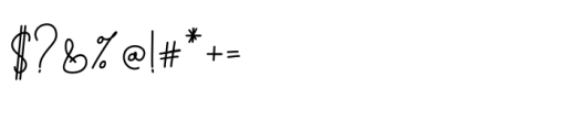 MLF Bloom Single Line OTF-SVG Font OTHER CHARS