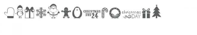 ml christmas joy dingbats Font LOWERCASE