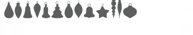 ml christmas ornaments dingbats Font LOWERCASE