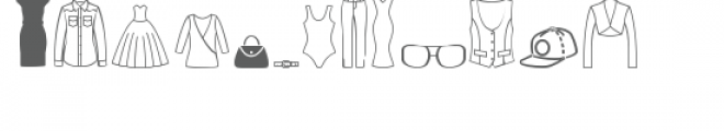 ml dress up dingbats Font LOWERCASE