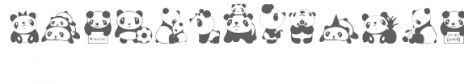 ml panda dingbats Font LOWERCASE