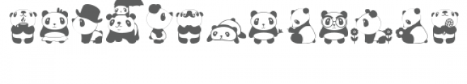 ml panda dingbats Font LOWERCASE