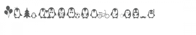 ml penguins dingbats Font LOWERCASE