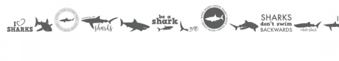ml shark dingbats font Font LOWERCASE