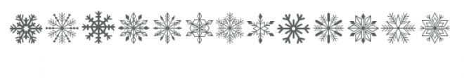 ml snowflake dingbats Font LOWERCASE