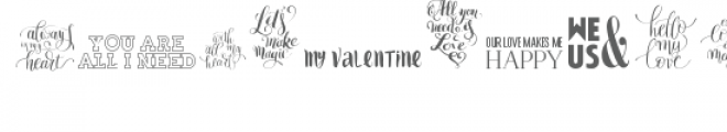 ml valentine quotes Font LOWERCASE