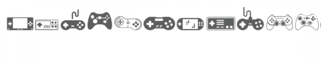 ml video game dingbats Font LOWERCASE