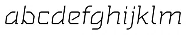 MM Agrafa Light Oblique Font LOWERCASE