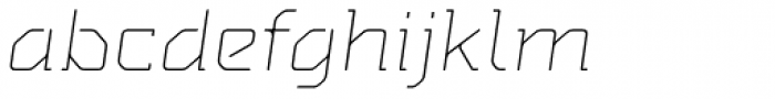 MM Agrafa Thin Italic Font LOWERCASE