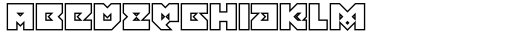 MMC Insignia Outline Regular Font LOWERCASE