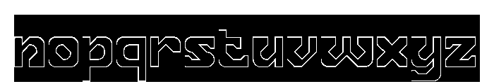 Mnemonic Core-Hollow-Inverse Font LOWERCASE