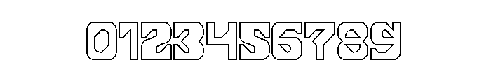 Mnemonic Core-Hollow Font OTHER CHARS