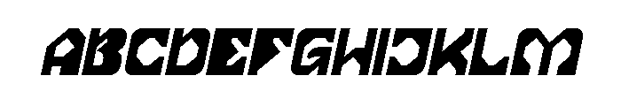 Mnemonic Core Italic Font UPPERCASE