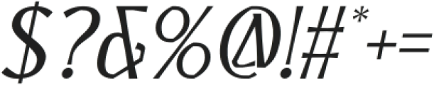 MN Ashgate Italic otf (400) Font OTHER CHARS