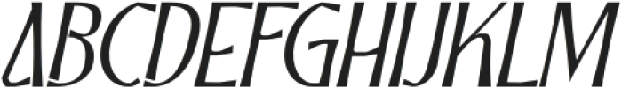 MN Ashgate Italic otf (400) Font LOWERCASE