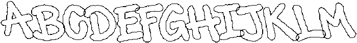 MN Tavera Outline otf (400) Font UPPERCASE