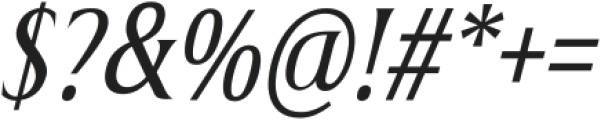 MN Triplay Serif Italic otf (400) Font OTHER CHARS