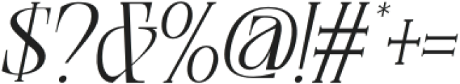 MNRagnala Extra Light Italic otf (200) Font OTHER CHARS