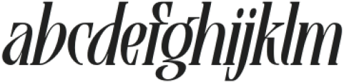 MNRagnala Italic otf (400) Font LOWERCASE