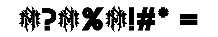 MN Grissee Personal Use ExtBd Font OTHER CHARS