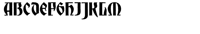 Mnster Gotisch Regular Font UPPERCASE