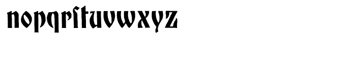 Mnster Gotisch Regular Font LOWERCASE