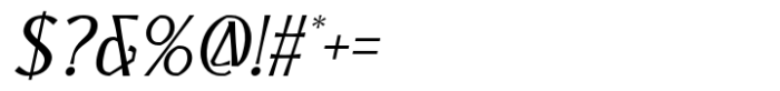 MN Ashgate Italic Font OTHER CHARS