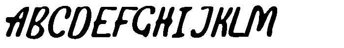 MN Barevia Blurred Font UPPERCASE