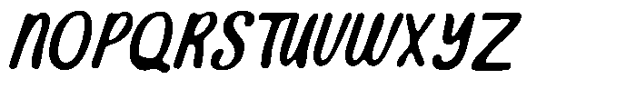MN Barevia Blurred Font UPPERCASE