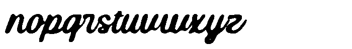 MN Barevia Blurred Font LOWERCASE