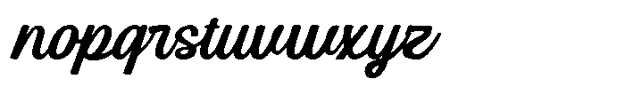 MN Barevia Regular Font LOWERCASE