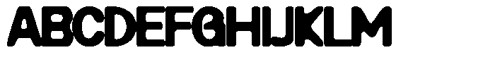 MN Brutaze Blurred Font UPPERCASE