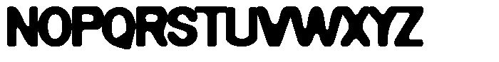 MN Brutaze Blurred Font UPPERCASE