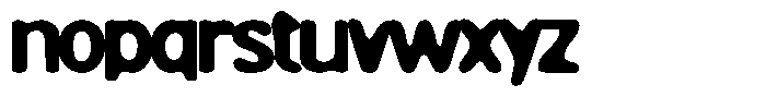 MN Brutaze Blurred Font LOWERCASE