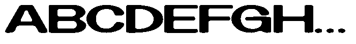 MN Brutaze Expanded Font UPPERCASE