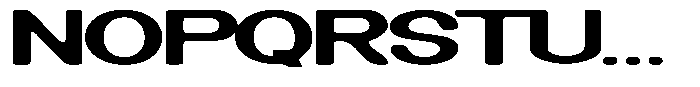 MN Brutaze Expanded Font UPPERCASE