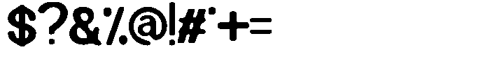 MN Brutaze Regular Font OTHER CHARS