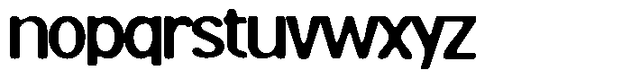 MN Brutaze Regular Font LOWERCASE