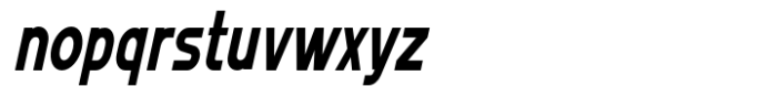 MN Grissee Pro Condensed Medium Italic Font LOWERCASE