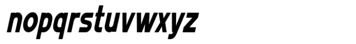 MN Grissee Pro Condensed Semi Bold Italic Font LOWERCASE