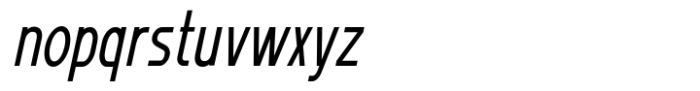 MN Grissee Pro Condensed Thin Italic Font LOWERCASE