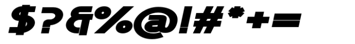 MN Grissee Pro Expanded Black Italic Font OTHER CHARS