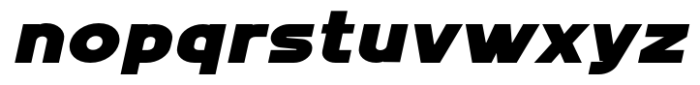 MN Grissee Pro Expanded Black Italic Font LOWERCASE