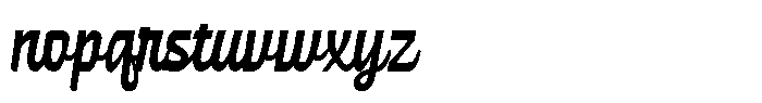 MN Jaybird 1 Font LOWERCASE