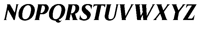MN Managa Serif Bold Italic Font UPPERCASE