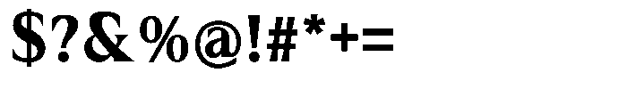 MN Managa Serif Bold Font OTHER CHARS