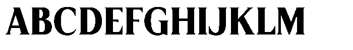 MN Managa Serif Bold Font UPPERCASE