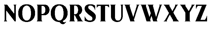 MN Managa Serif Bold Font UPPERCASE