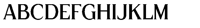 MN Managa Serif Regular Font UPPERCASE