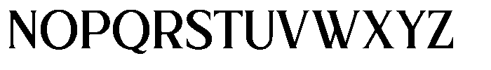 MN Managa Serif Regular Font UPPERCASE